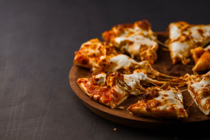 Veggie supreme pizza with fresh vegetables